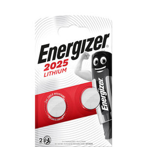 Energizer CR2025 Μπαταρίες Λιθίου Ρολογιών, 3V, 2τμχ