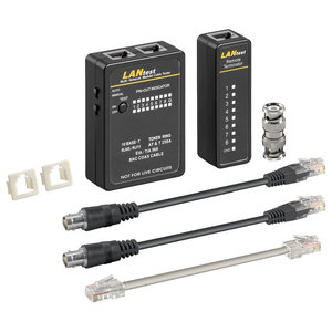 93010 NETWORK CABLE TESTER SET FOR CAT 5/6 NETWORK AND ISDN CONNECTIONS