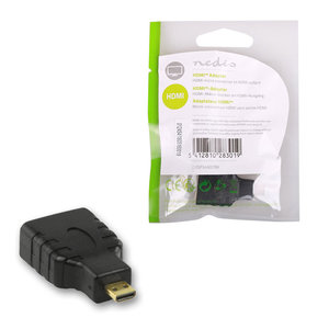 NEDIS CVGP34907BK HDMI Adapter, HDMI Micro Connector - HDMI Female,| Black