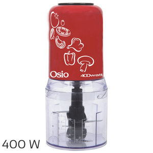Osio OMC-2312R Κόκκινος Πολυκόφτης με 2 σετ λεπίδων 400 W