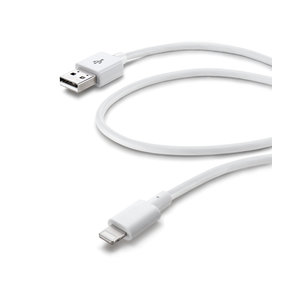CELLULAR LINE 175466 USB Καλώδιο Συγχρονισμού και Φόρτισης Lightning για iPhone (1,2m) Λευκό