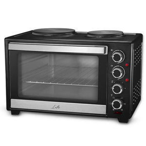 LIFE KOUZINAKI 382 38L ELECTRIC OVEN WITH CONVECTION AND 2 HOT PLATES, 3200W