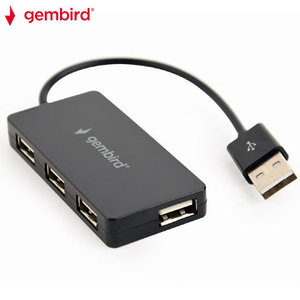 GEMBIRD USB HUB 4-PORT BLACK