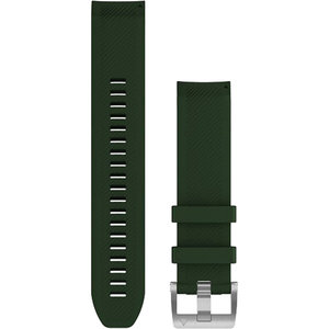 GARMIN MARQ Pine Green Silicone Band with Silver Buckle