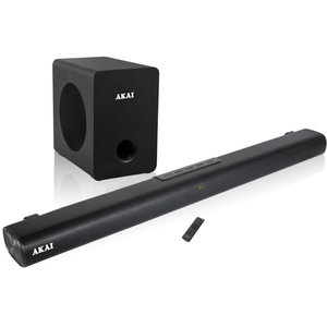 Akai ASB-7WSW Ασύρματα Soundbar και Subwoofer με Bluetooth, USB, Aux-In, οπτική ίνα και HDMI – 120W RMS