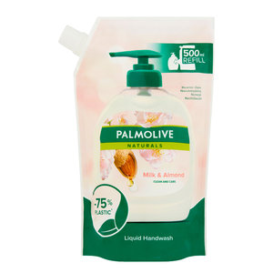 PALMOLIVE κρεμοσάπουνο Clean & care γάλα & αμύγδαλο, ανταλλακτικό, 500ml