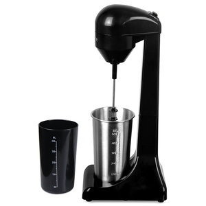 LIFE MYFRAPPE INOX PUSH 100W DRINK MIXER WITH PUSH BUTTON, BLACK COLOR